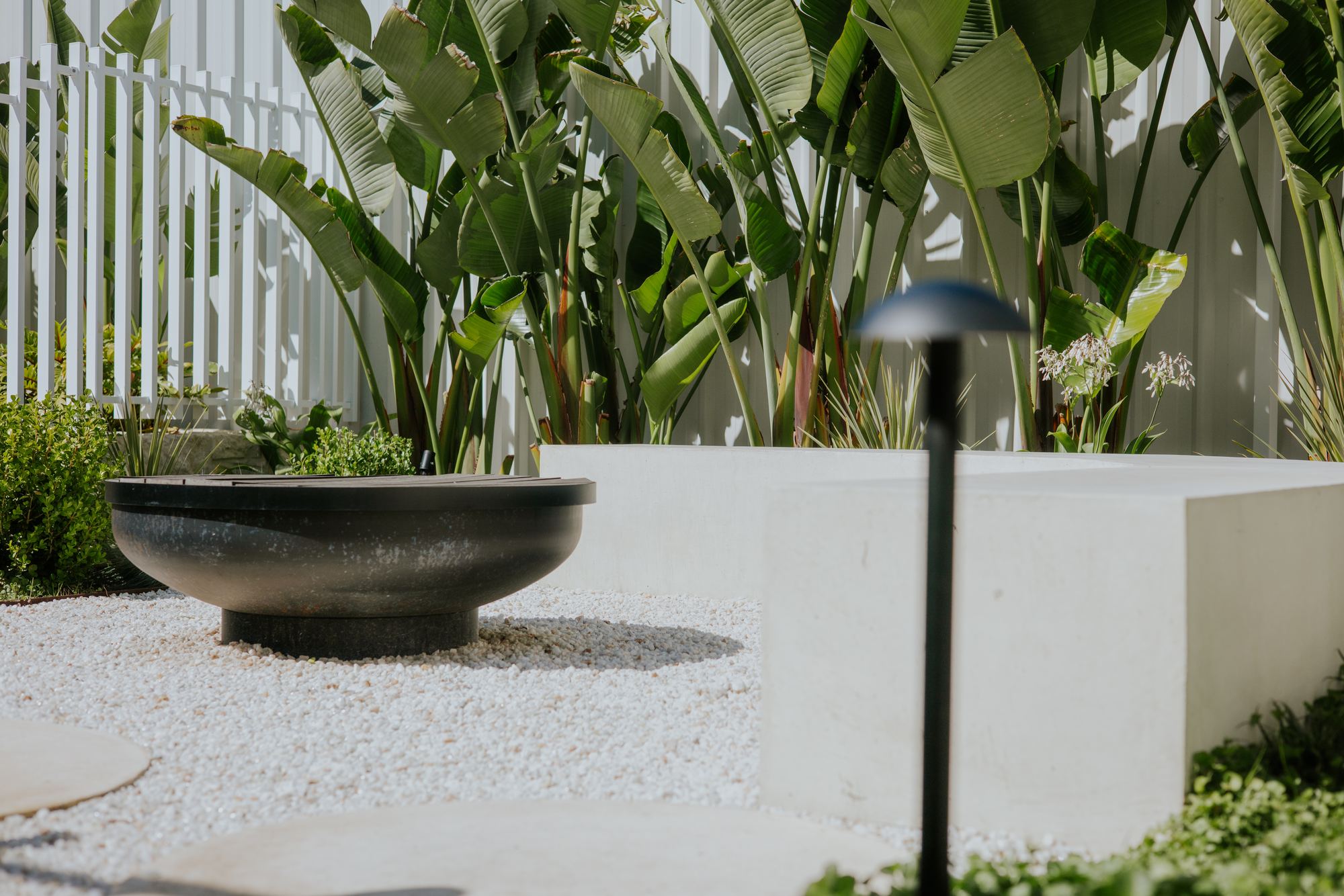 A finished courtyard garden by ALC